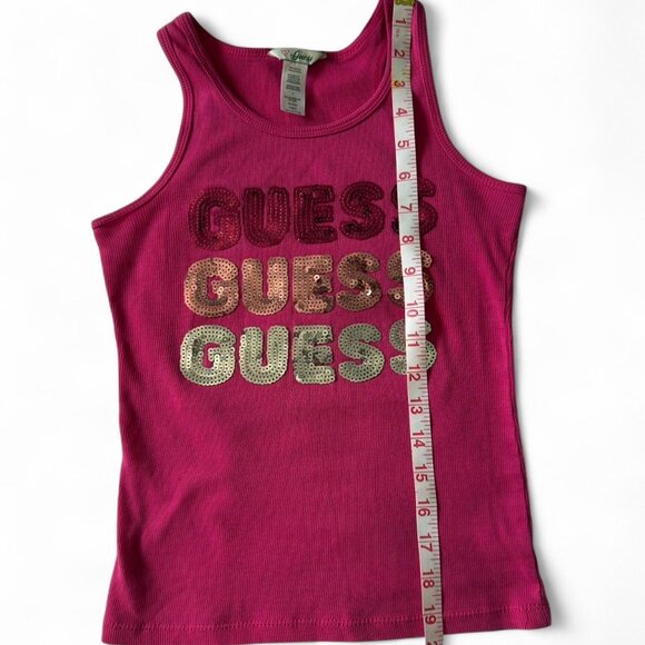 Vintage Guess Hot Pink Sequin Tank Top - Picture 4 of 7